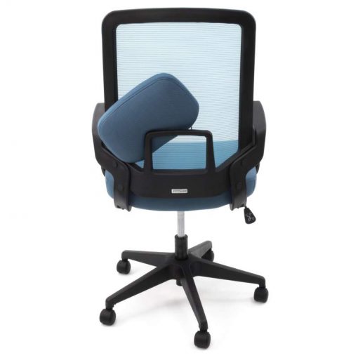 Ergonomiczny fotel biurowy Ergosolid AMO-70 niebieski