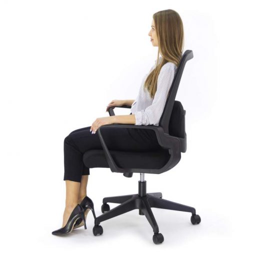 Ergonomiczny fotel biurowy Ergosolid AMO-70 czarny