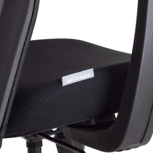Ergosolid Nelo czarny - ergonomiczny fotel biurowy