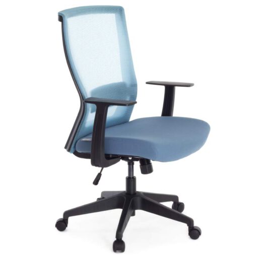 Nelo niebieski - ergonomiczny fotel biurowy