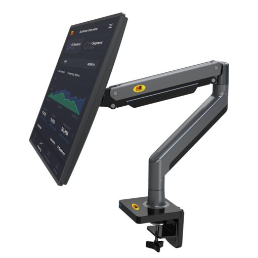 G45 szary - ergonomiczny uchwyt biurkowy do monitora